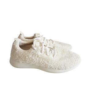 Allbirds WRF Merino Wool Runner Fluff Sneakers, Cream White, Women US 7